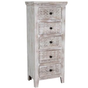 Mandakini 5 Drawer Chest Tall Boy
