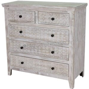 Mandakini 5 Drawer Dresser