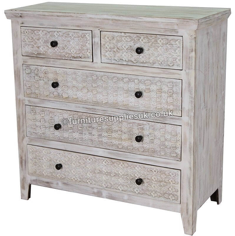Mandakini 5 Drawer Dresser