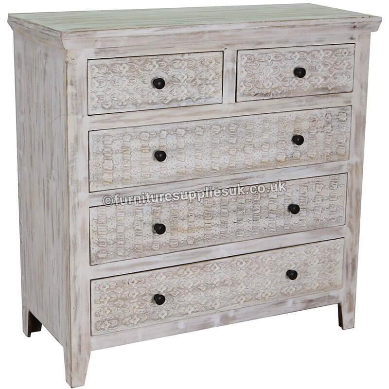 Mandakini 5 Drawer Dresser