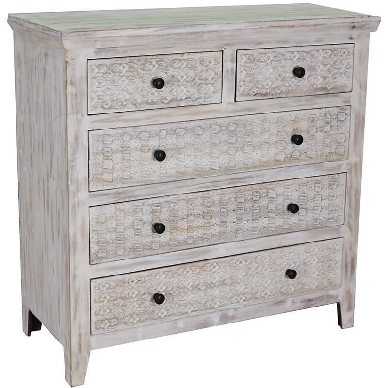 Mandakini 5 Drawer Dresser