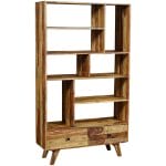 oker-bookcase-2-drawer-9-shelf-sa-8260