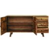 Oker Retro Vintage Medium Sideboard Solid Sheesham Wood