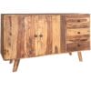 Oker Retro Vintage Medium Sideboard Solid Sheesham Wood