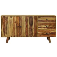 Sideboard Cabinet Grey 75x30x60 cm Mango Wood