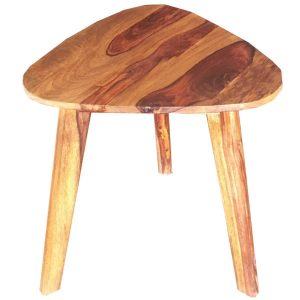 Oker Retro Vintage Side Table 46x46cm Solid Sheesham Wood