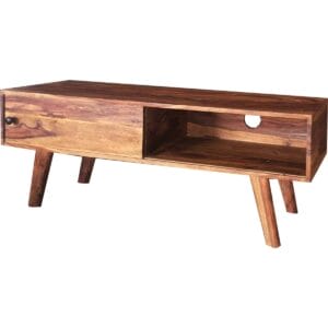 Oker Retro Vintage TV Cabinet Sliding Door Solid Sheesham Wood SA-8133