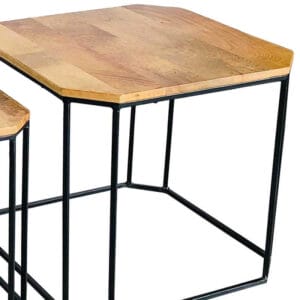 Ravi Industrial Iron Base Side Table Small
