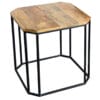 Ravi Industrial Iron Base Side Table Small