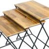 Ravi Industrial Iron Base X Stool Set /3