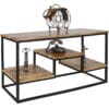 Ravi Industrial Iron Mango Console Table