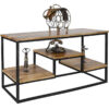 Ravi Industrial Iron Mango Console Table