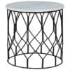 Ravi Industrial Marble Lamp Table