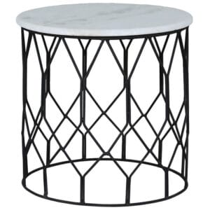 Ravi Industrial Marble Lamp Table