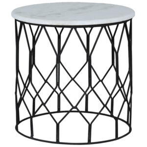 Ravi Industrial Marble Lamp Table