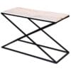 Ravi Industrial Marble Top Console Table