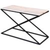 Ravi Industrial Marble Top Console Table