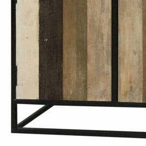 Retro Industrial Reclaimed Top Shelf 2 Door Sideboard