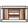 Retro Industrial Top Shelf 2 Door 3 Drawer Sideboard