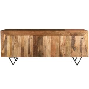 Jaipur Tapas Light Mango 3 Door Sideboard | Iron Base