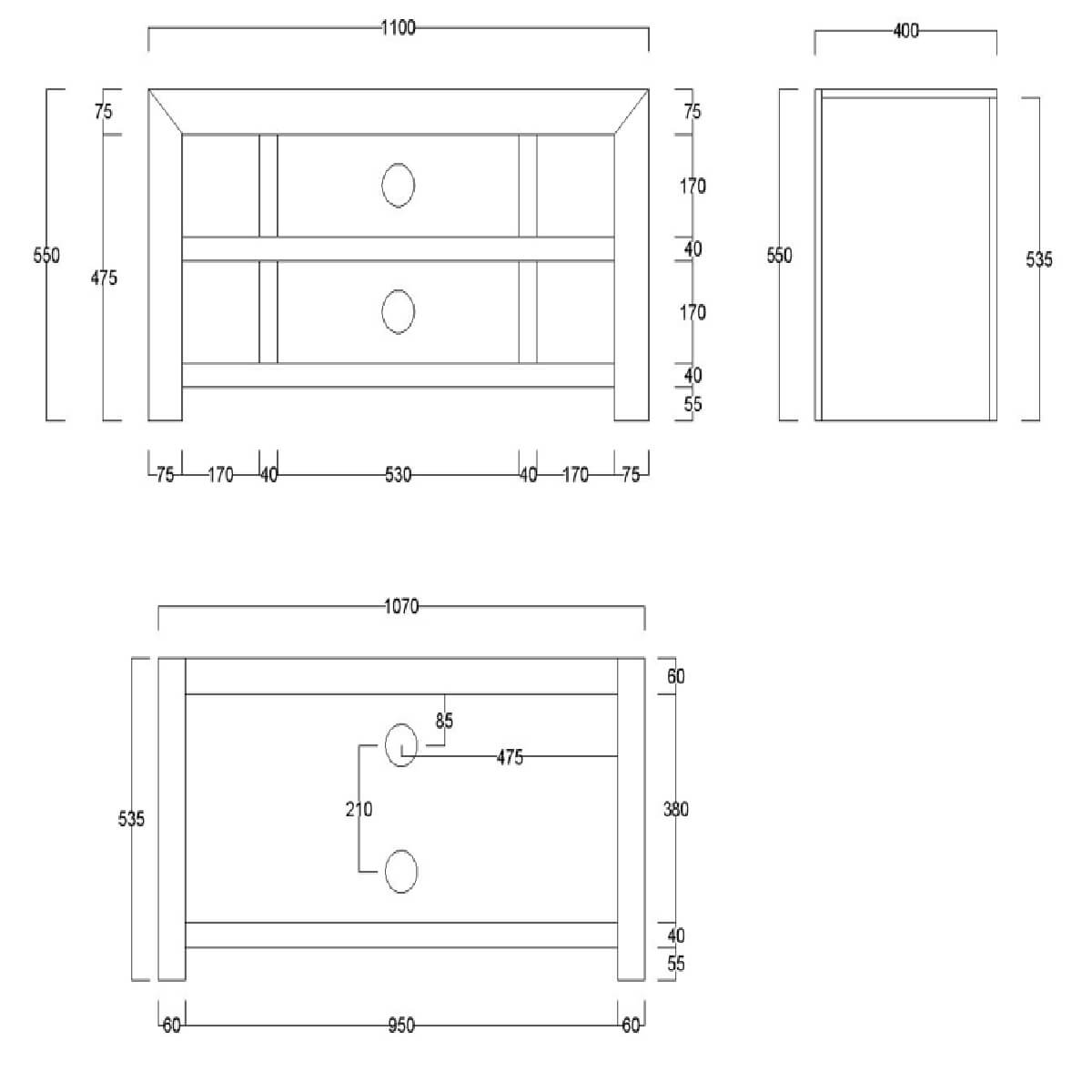 tech-drawing-dakota-plasma-tv-unit-4-drawer-dptv4d