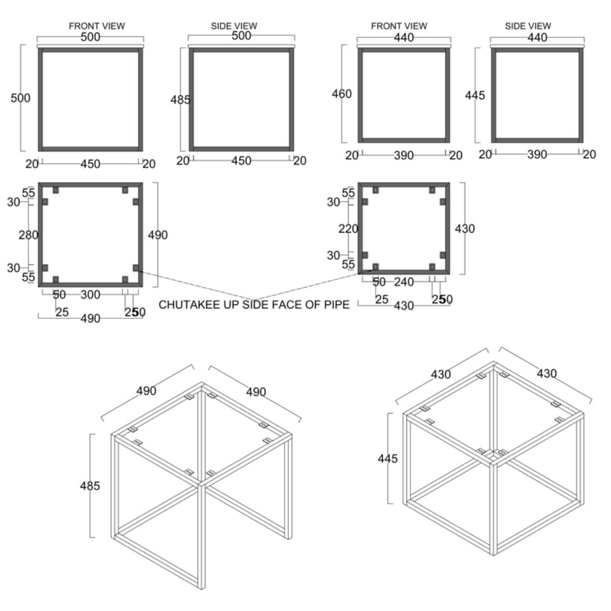 Industrial Nest Tables