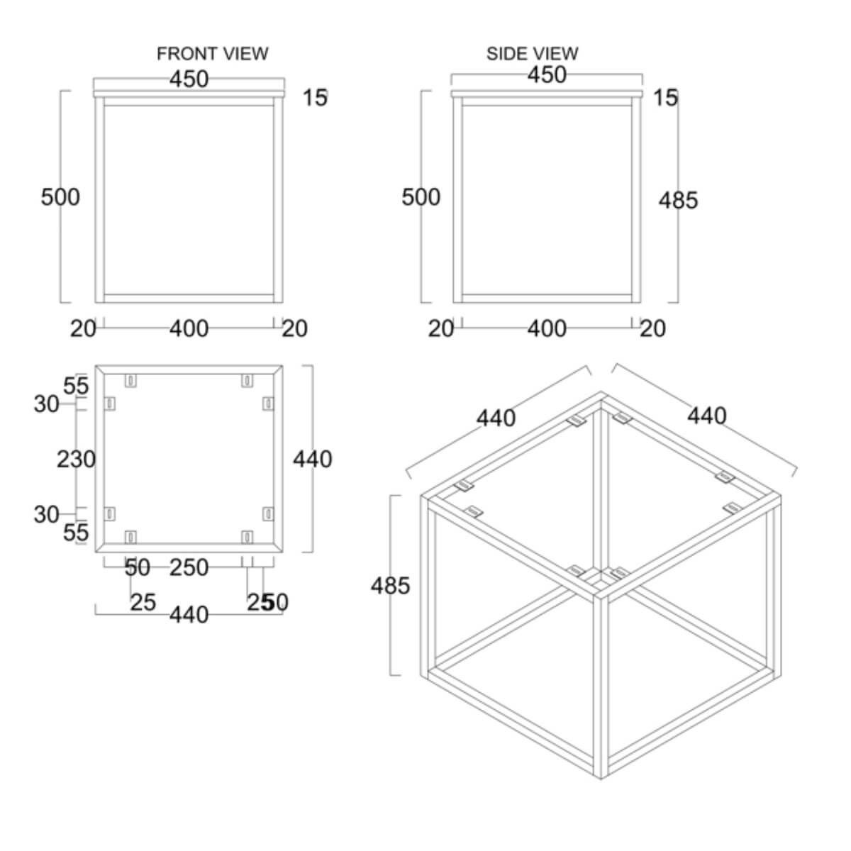 Industrial Lamp Table
