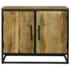Industrial 2 Door Small Sideboard | Light Mango