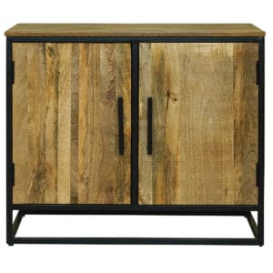 Industrial 2 Door Small Sideboard | Light Mango