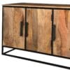 Industrial 3 Door Sideboard | Light Mango