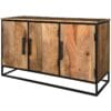 Industrial 3 Door Sideboard | Light Mango