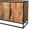 Industrial 3 Door Sideboard | Light Mango