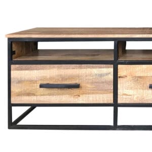 Industrial 3 Drawer TV Stand 170cm | Light Mango