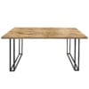 Industrial Large Dining Table With 6 Chairs 175cm