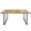 Industrial Large Dining Table With 6 Chairs 175cm