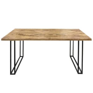 Industrial Large Dining Table With 6 Chairs 175cm