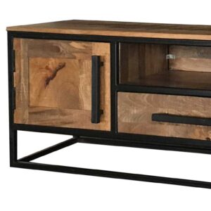 Industrial Low TV Unit | Light Mango