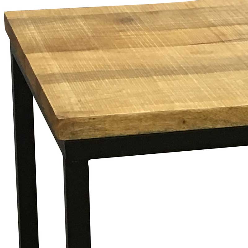 Industrial Mango Side Table | Light Mango
