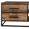 Industrial TV Unit 2 Drawer | Light Mango