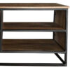 Industrial TV Unit 2 Drawer | Light Mango