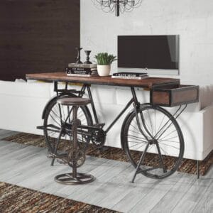Wow Retro Upcycled Bicycle Table
