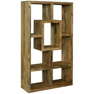 Yoga 100cm Wide Mango Bookcase Walnut Colour Detail YOGA001B