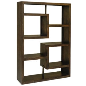 Yoga Dark Mango Straight Geo Bookcase 120cm