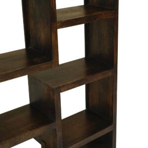 Yoga Dark Mango Straight Geo Bookcase 120cm-2