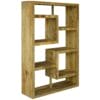 Yoga Straight Geo Mango Bookcase Light Mango Colour Solid Wood YOGA006L