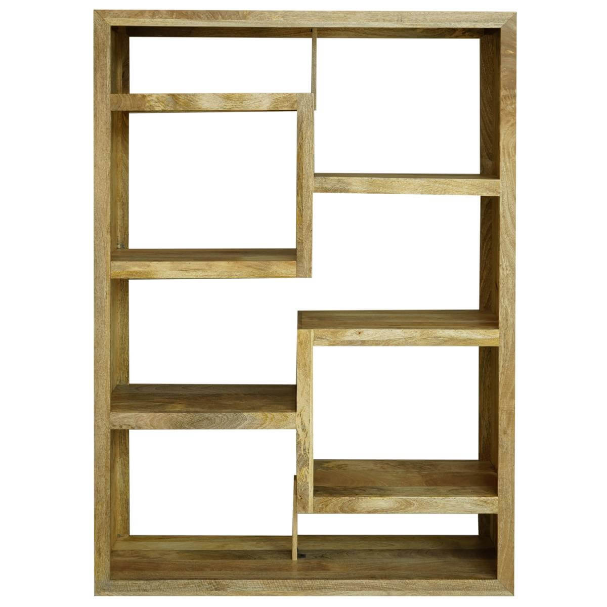 Yoga Straight Geo Mango Bookcase Light Mango Wood YOGA006L