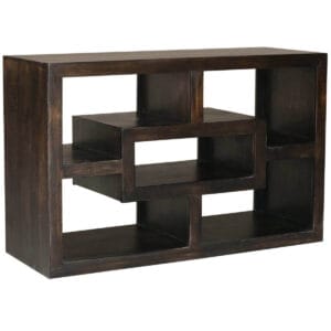 Yoga Straight Mango Media Unit Walnut Brown Wood TV