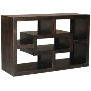 Yoga Straight Mango Media Unit Walnut Brown Wood