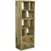 Yoga Tall Bookcase With Drawers Light Mango Solid Wood YOGA008-L
