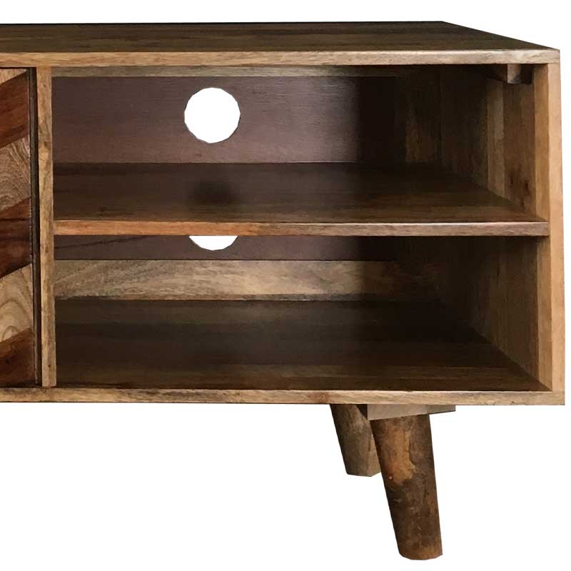Vintage Zigzag Plasma TV Unit